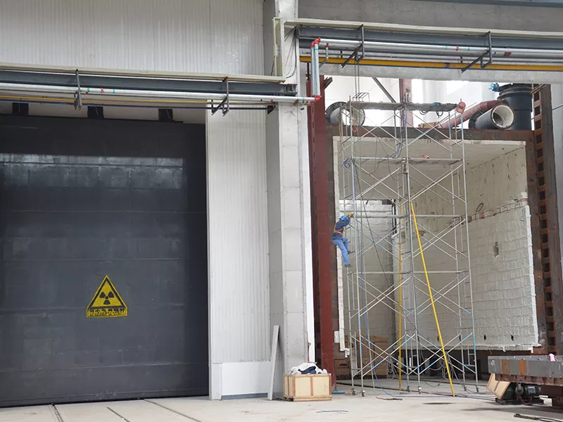 Cobalt 60 and 21m × 6.8m × 7m heat treatment furnace