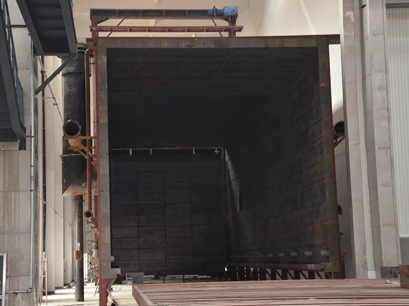 36m × 7.4m × 7.6m heat treatment furnace